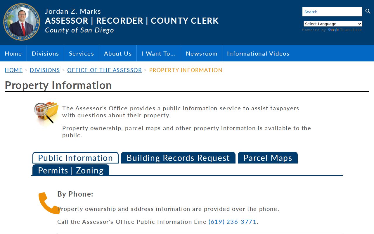 Lemon Grove people search county assessor property records